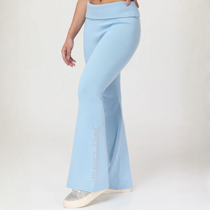 Juicy Couture - Foldover Knit Pants: Frosted