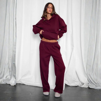 The Off Duty Sweatpant: Black Cherry