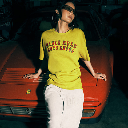 BOYS LIE - GIRLS RULE BOYS DROOL BF TEE
