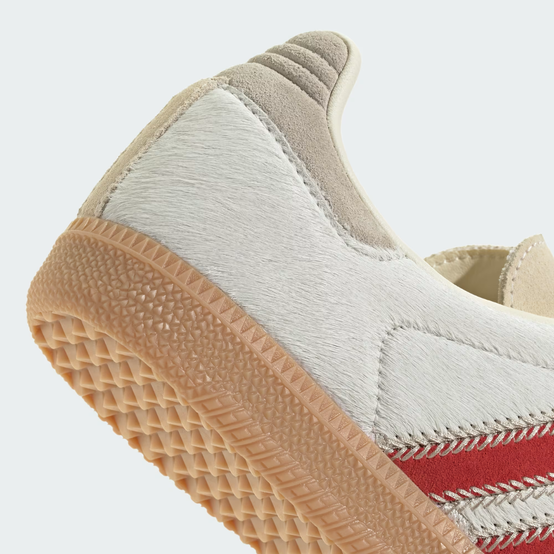 adidas Samba OG Pony Hair Wonder Beige Better Scarlet Women's