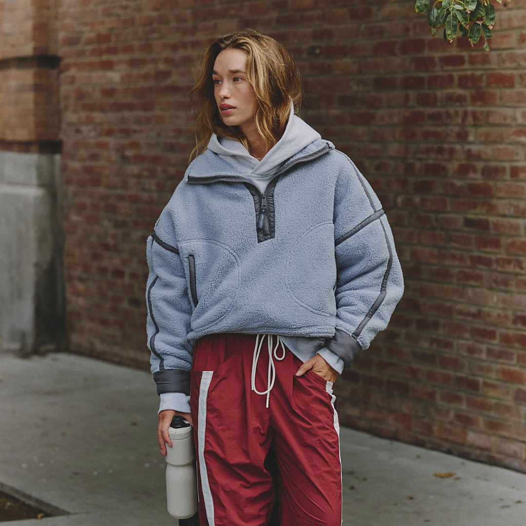 FP Movement - Mountain High Half-Zip Fleece: Steel