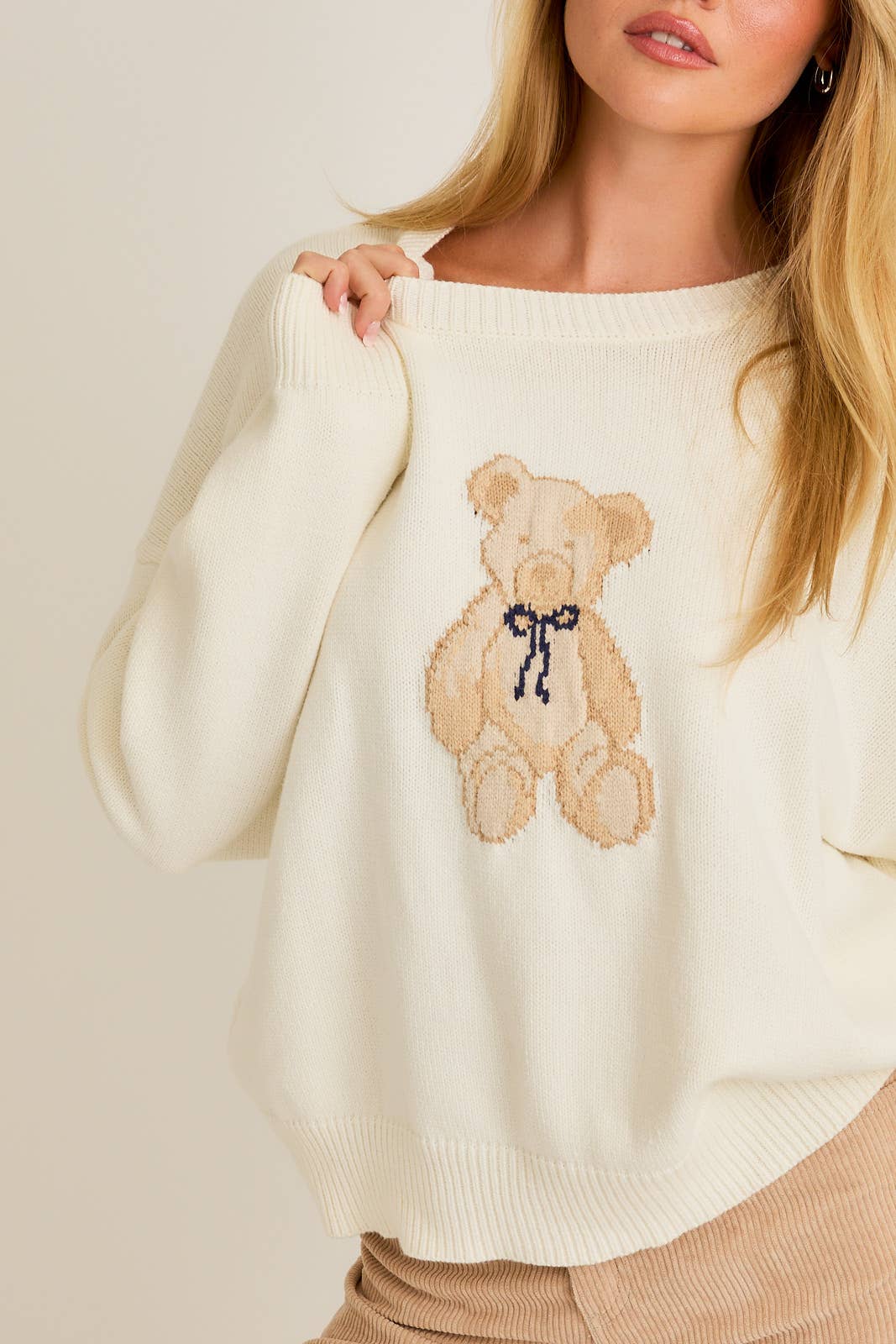 Teddy Sweater: Ivory