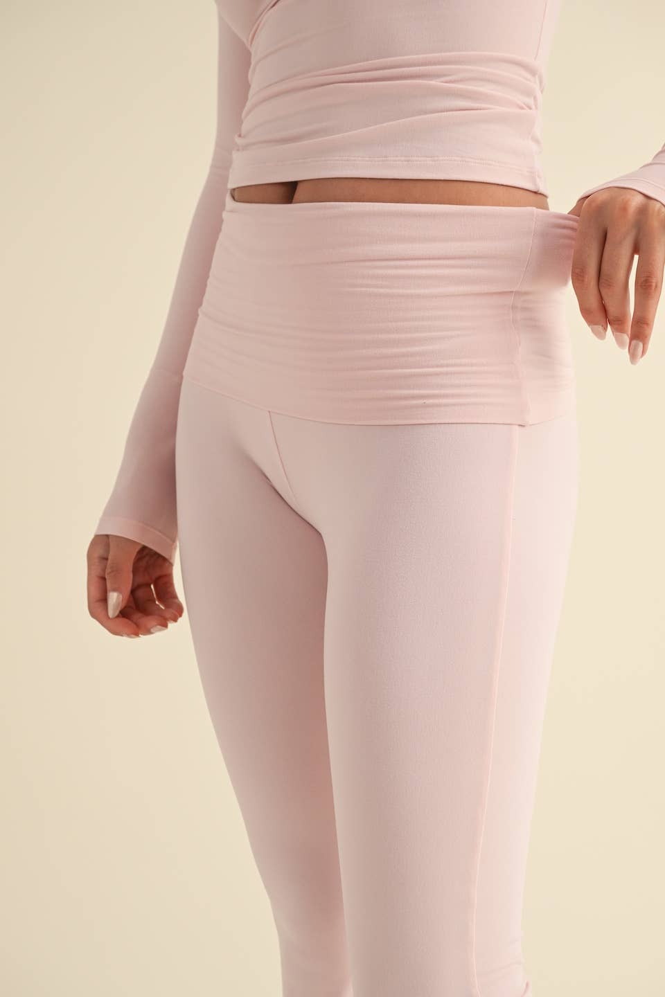 Tessa Soft Knit Foldover Yoga Pants