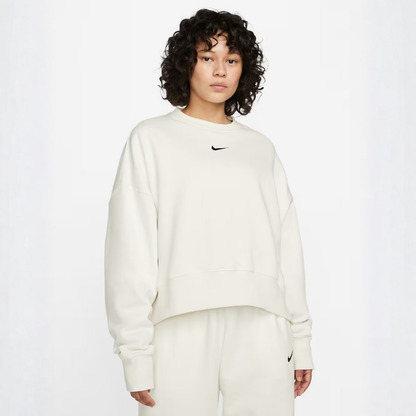 Nike Phoenix Fleece Over-Oversized Crew: White