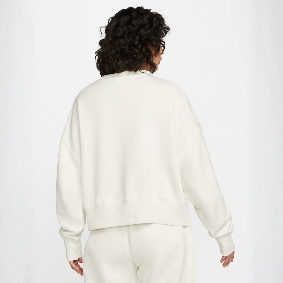 Nike Phoenix Fleece Over-Oversized Crew: White