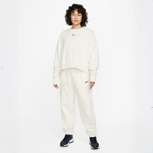 Nike Phoenix Fleece Over-Oversized Crew: White