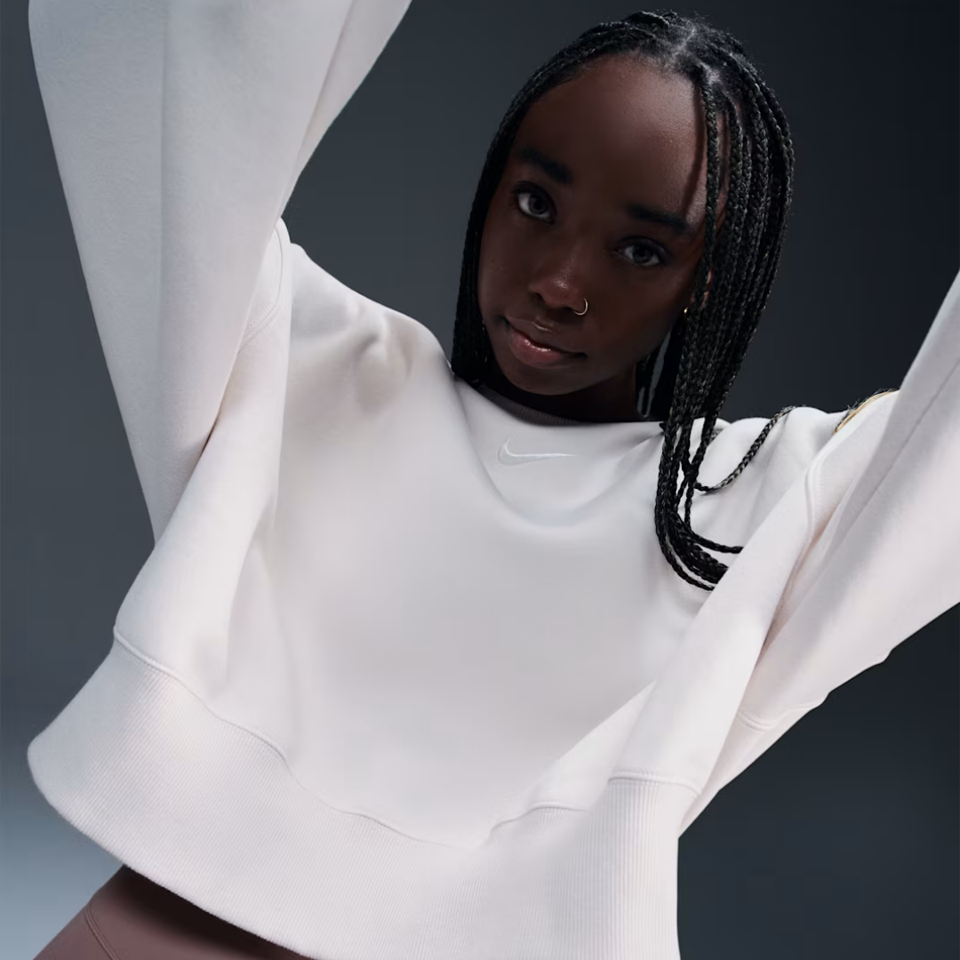 Nike Phoenix Fleece Over-Oversized Crew: Sail