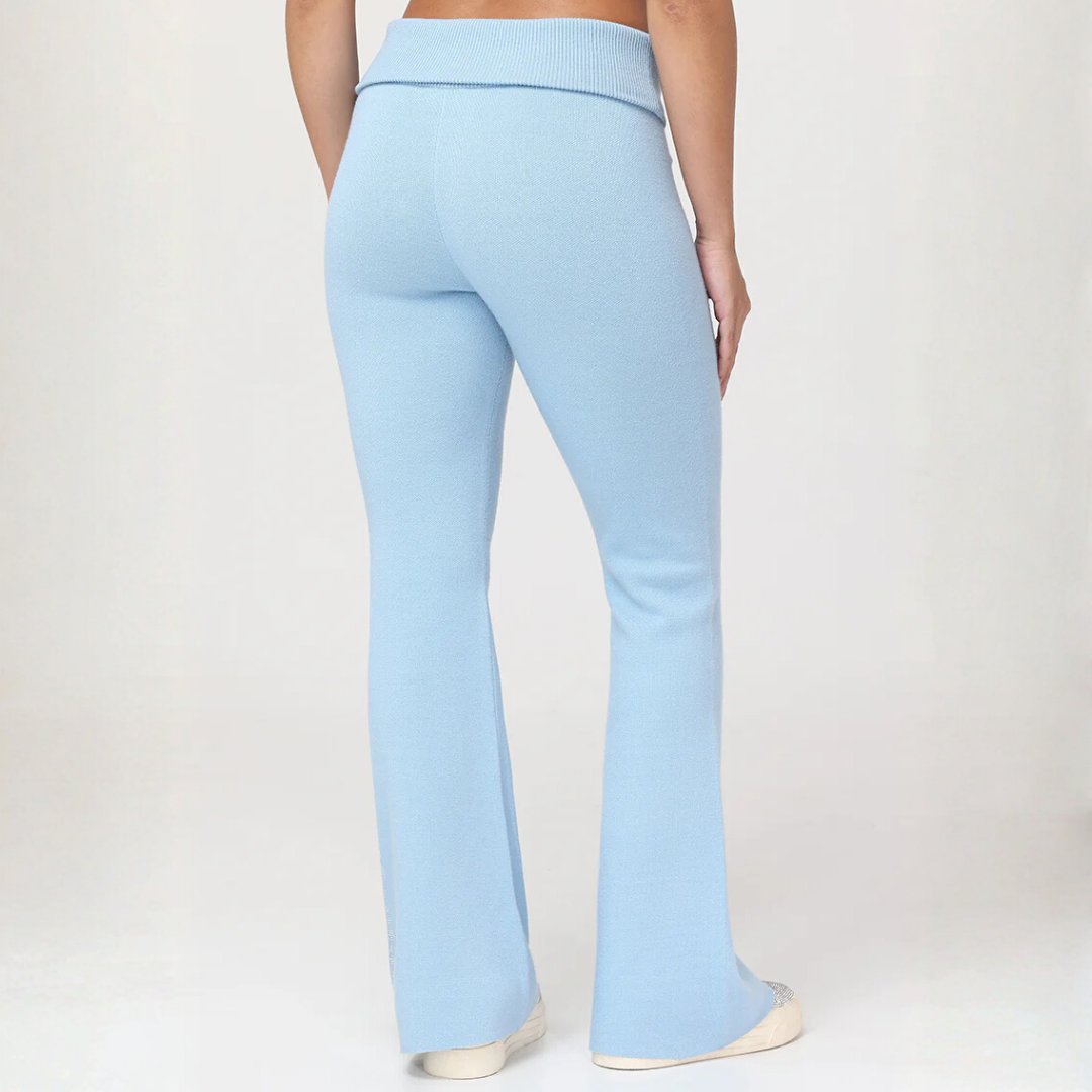Juicy Couture - Foldover Knit Pants: Frosted