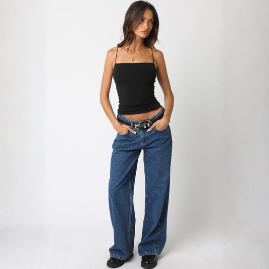 Elara Seamless Cami: Midnight