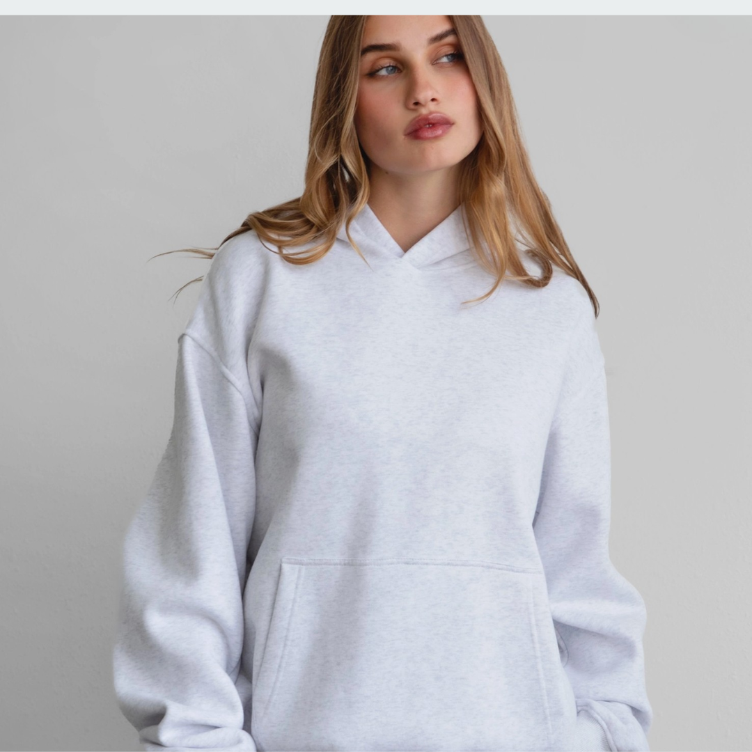 The Off Duty Hoodie: Heather Grey