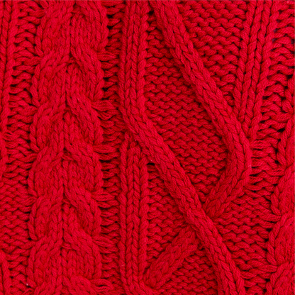 Ruby Cable Knit Sweater: Red