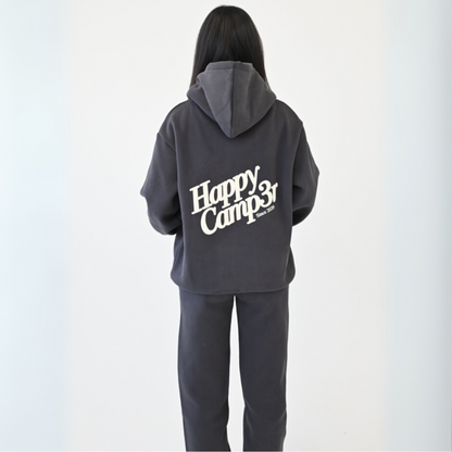 Happy Camp3r - Puff Core Hoodie: Charcoal