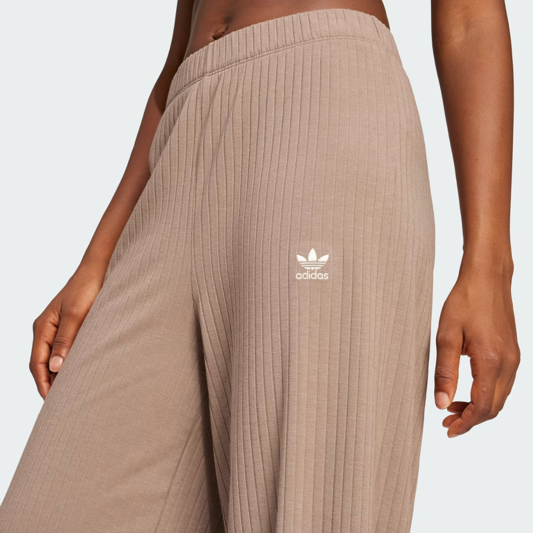 adidas Women's Essentials Wide Rib Pants: Trace Brown