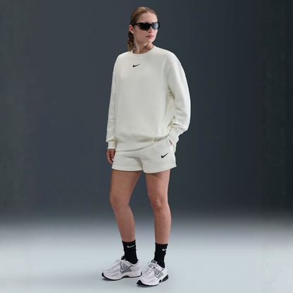 Nike Phoenix Fleece Oversized Crew: White