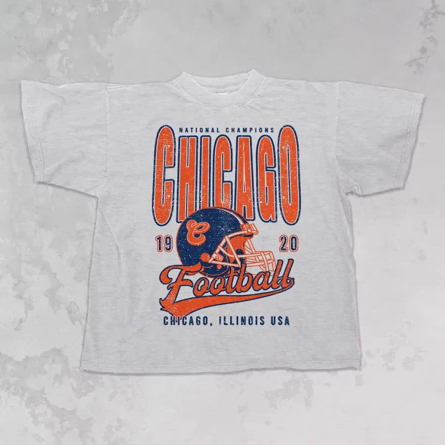 90's Chicago Football Champs Oversized Tshirt