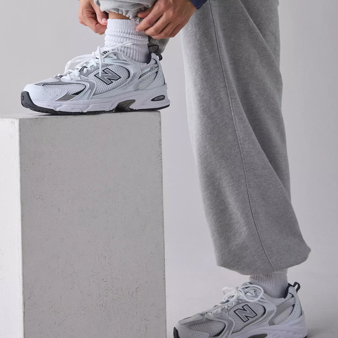 New Balance 530 White Silver Navy