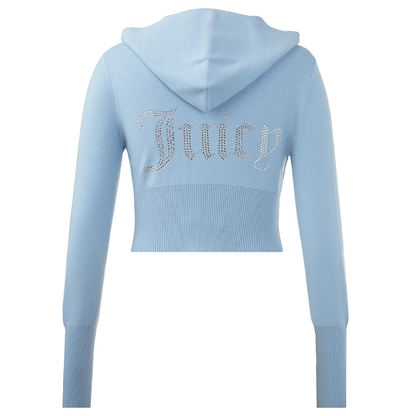 Juicy Couture - Big Bling Knit Hoodie: Frosted