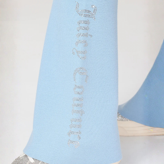 Juicy Couture - Foldover Knit Pants: Frosted