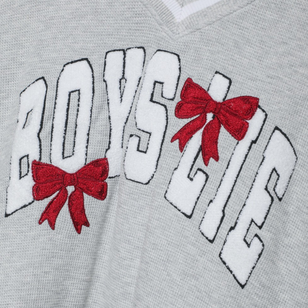 BOYS LIE - WRAP ME IN A BOW HAYLEY V-NECK CREW