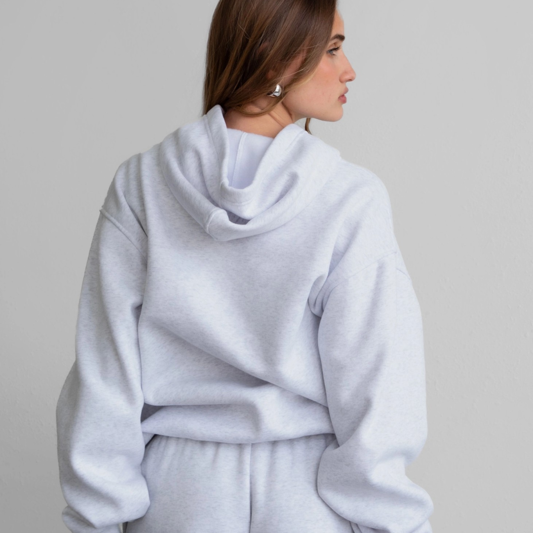 The Off Duty Hoodie: Heather Grey