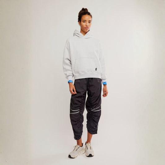 FP Movement - A Cut Above Hoodie: White Heather Grey