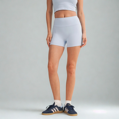 Aaliyah Biker Shorts: Dusty Blue