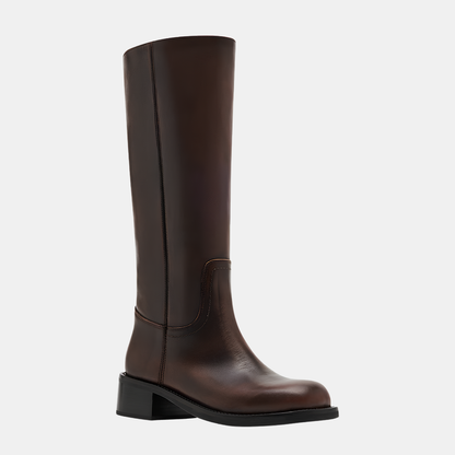 Riggs Brown Distressed Leather Boots
