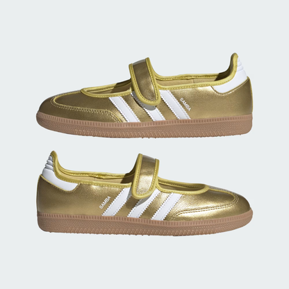 adidas Samba Jane Gold Metallic White Women's