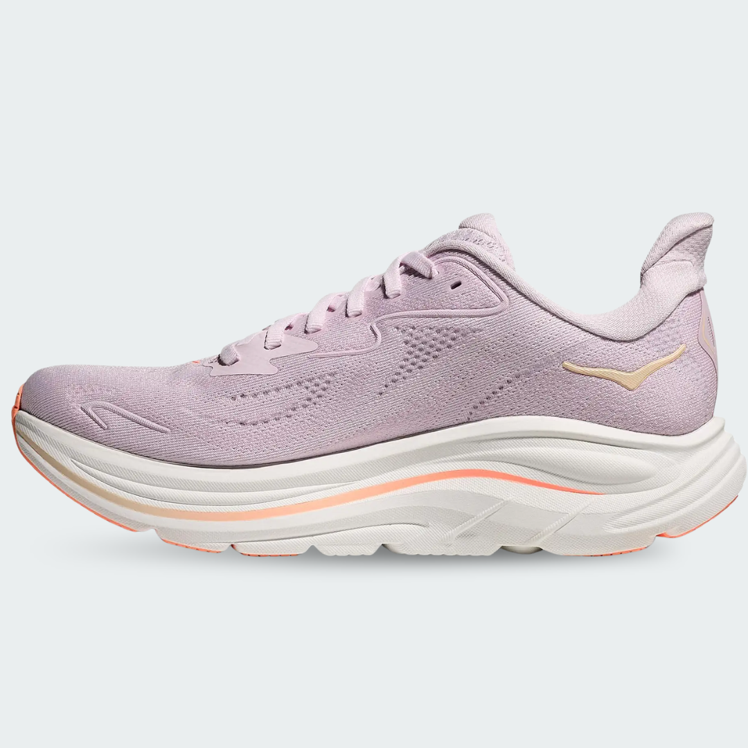 Hoka One One Clifton 10 Lilac Cream Tangerine Glow Women's