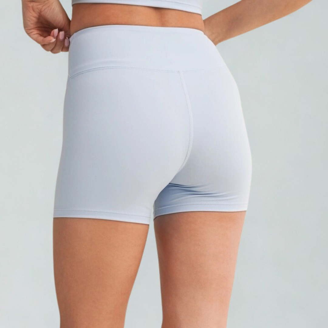 Aaliyah Biker Shorts: Dusty Blue