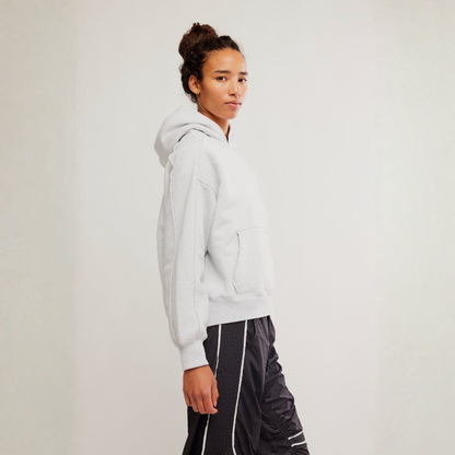 FP Movement - A Cut Above Hoodie: White Heather Grey