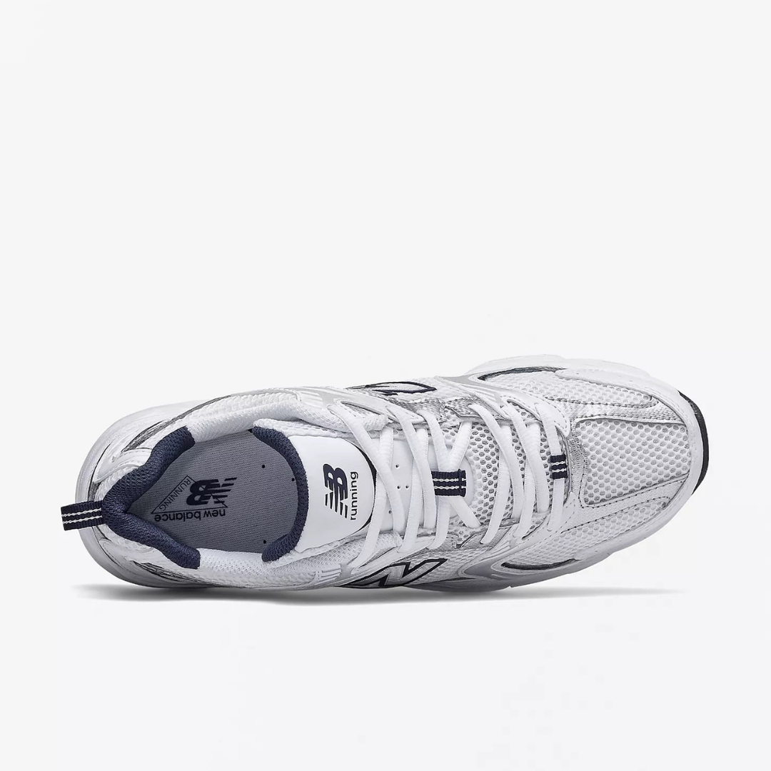 New Balance 530 White Silver Navy