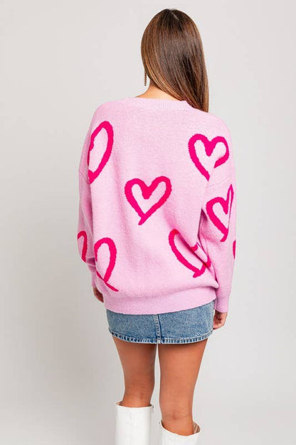 Alix Heart Sweater