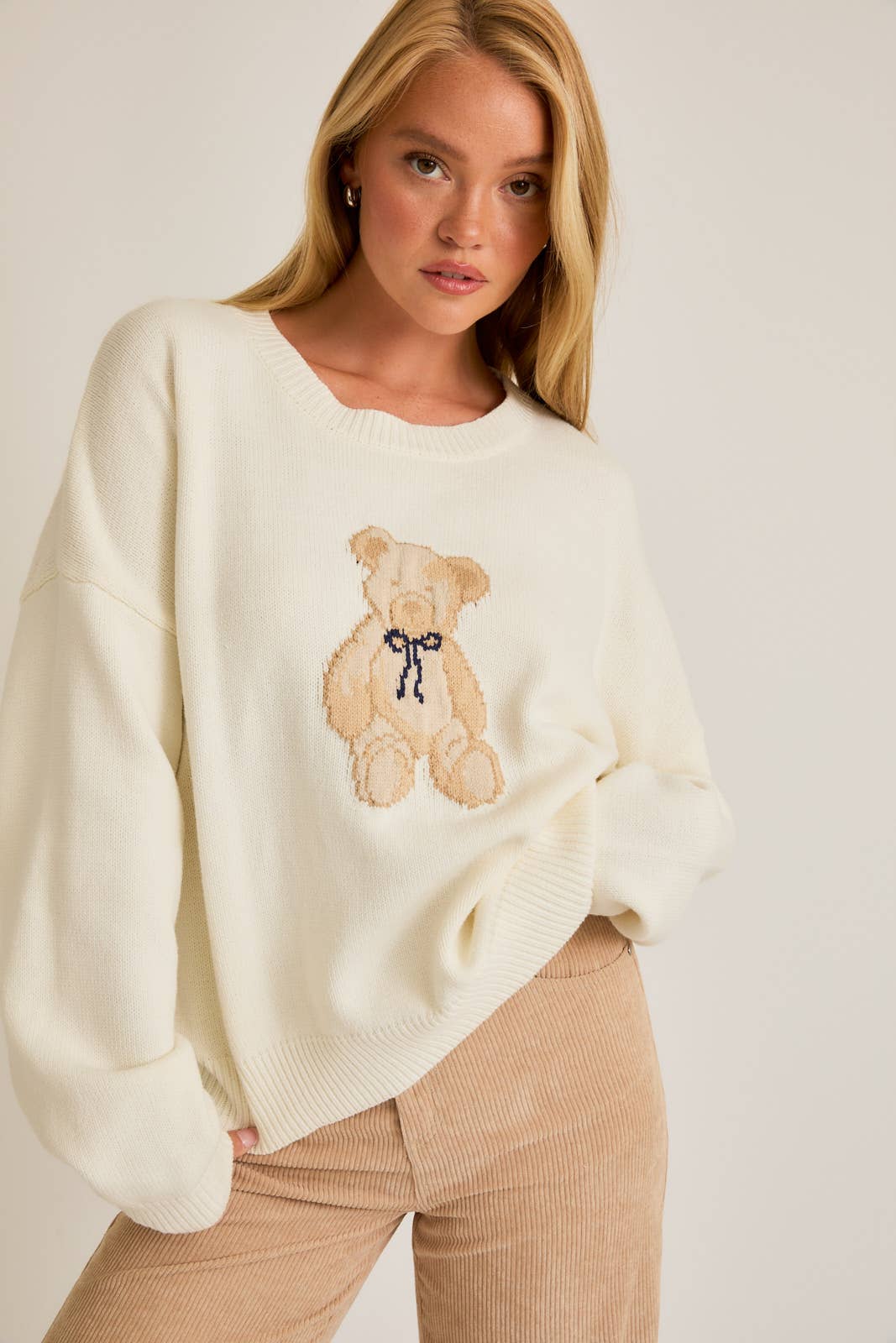 Teddy Sweater: Ivory