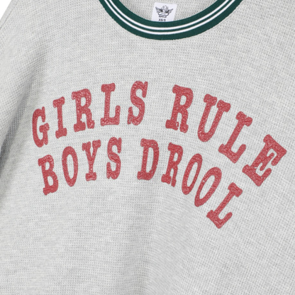 BOYS LIE - GIRLS RULE BOYS DROOL KARA CREWNECK