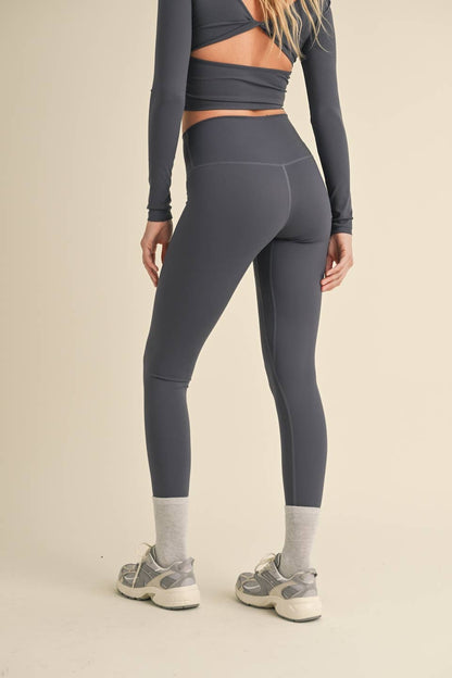 Ava High-Rise Leggings: Ash Blue