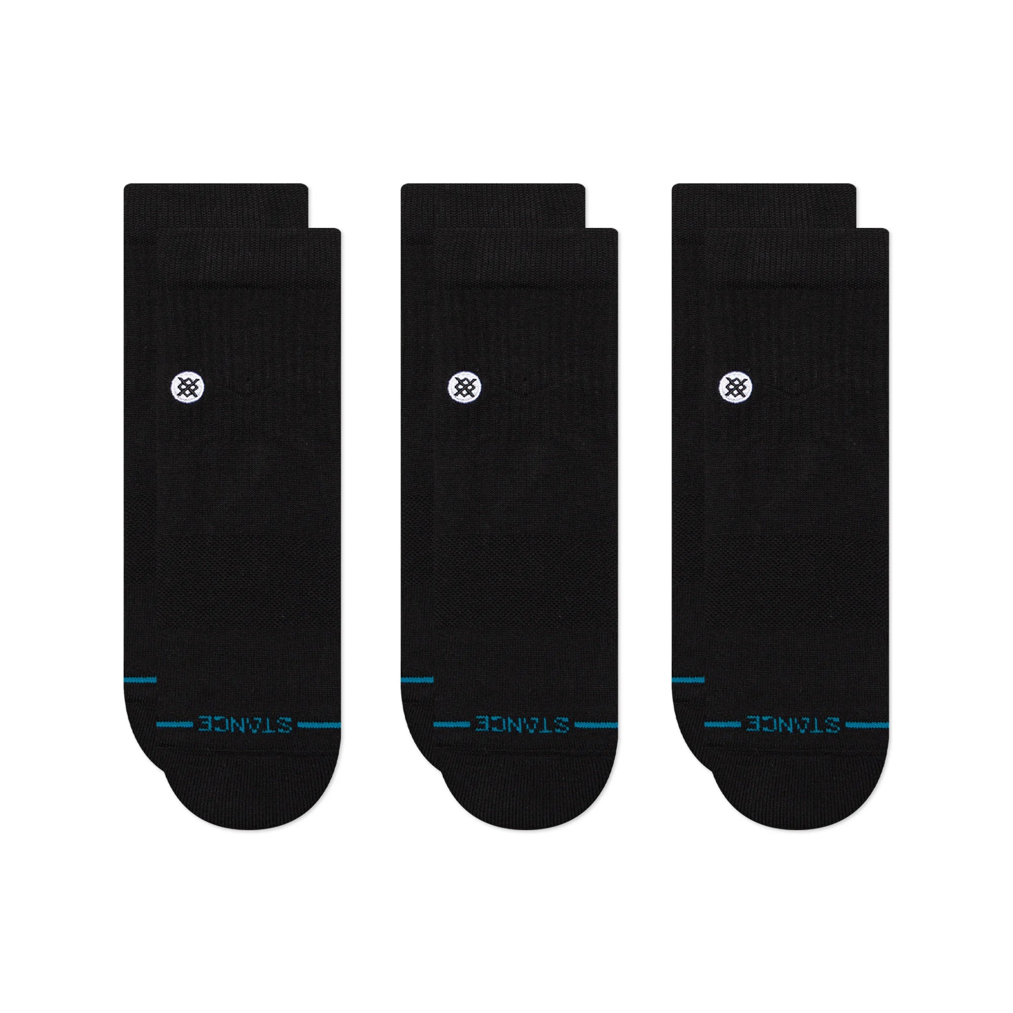 STANCE - Icon Quarter 3 Pack - Black