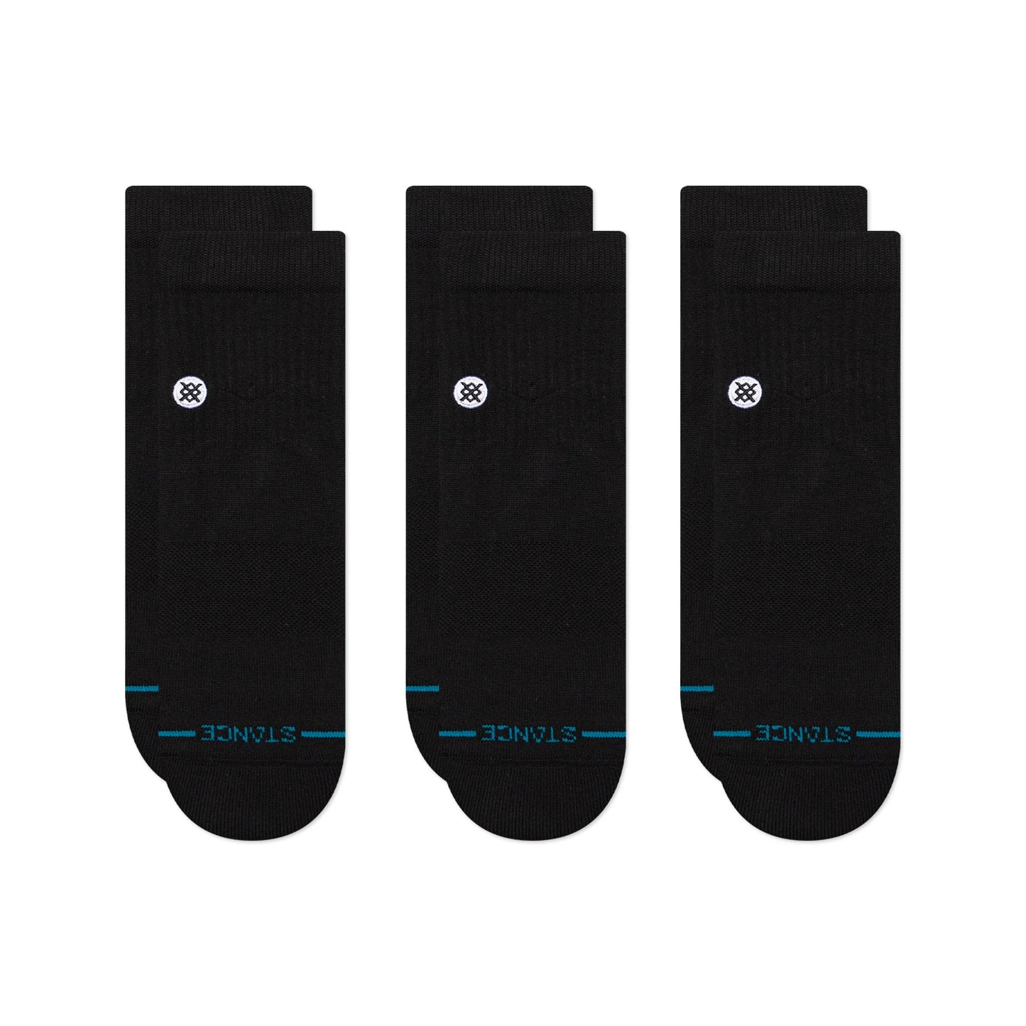 STANCE - Icon Quarter 3 Pack - Black