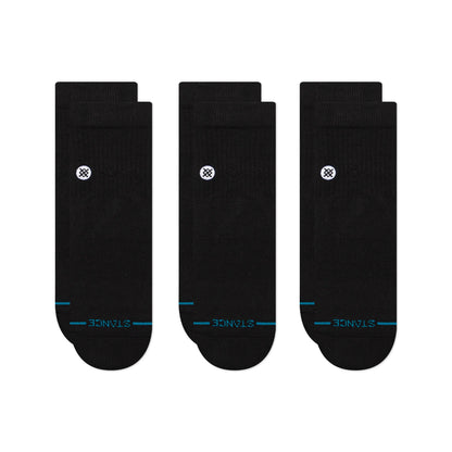 STANCE - Icon Quarter 3 Pack - Black