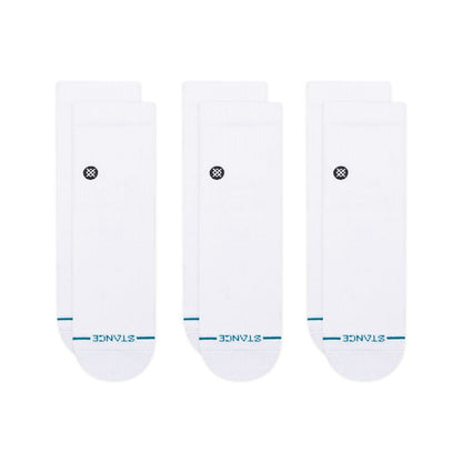STANCE - Icon Quarter 3 Pack - White