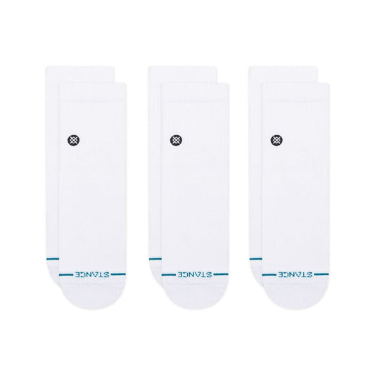 STANCE - Icon Quarter 3 Pack - White