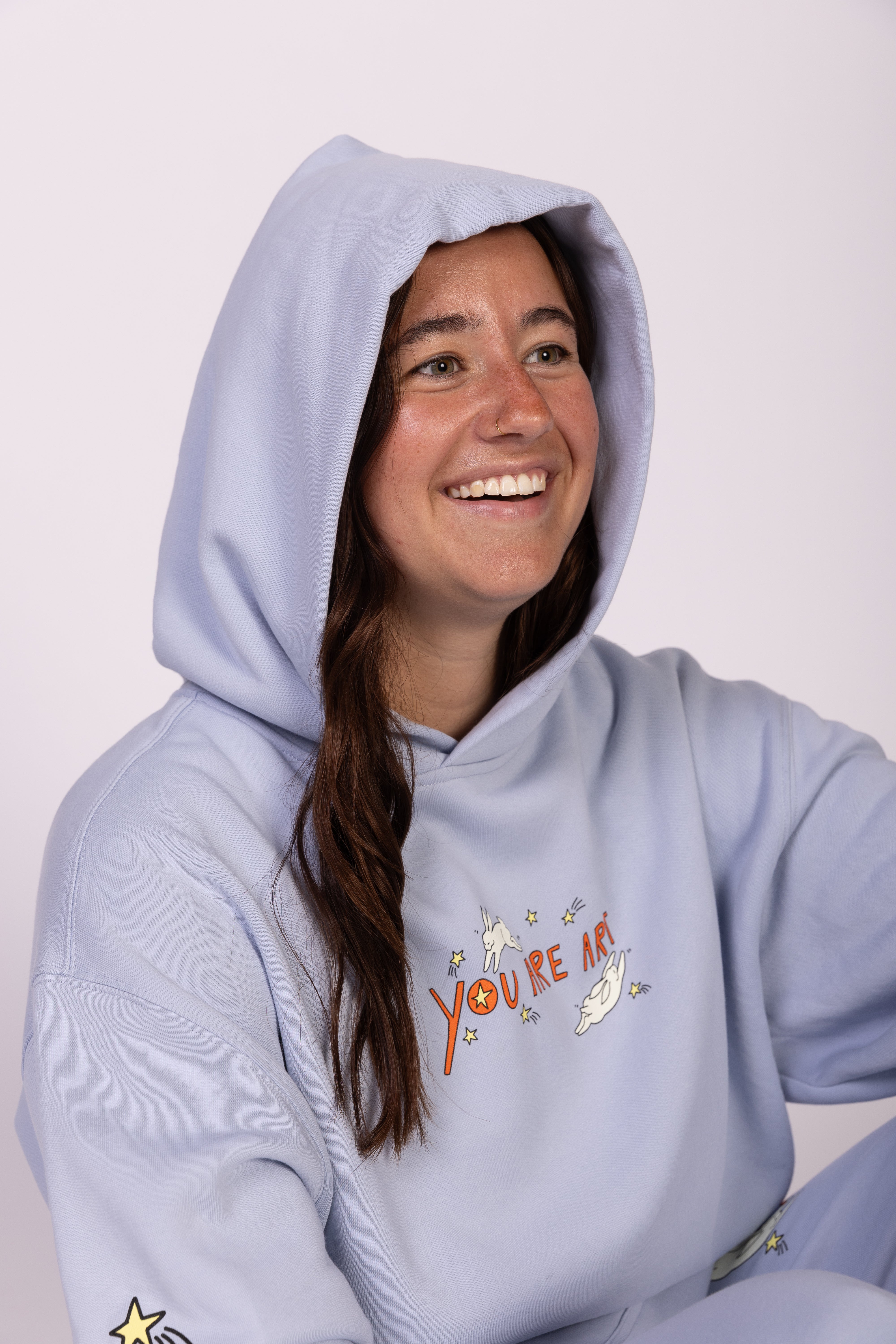 You Are Art Hoodie - Sky Blue