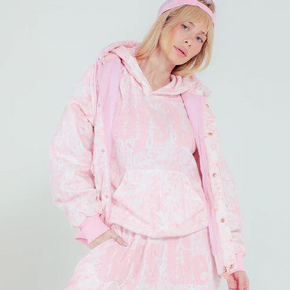 BOYS LIE - PINK MANHUNT RACER HOODIE