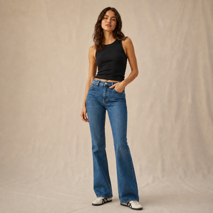Charlotte Curved Flare Jean