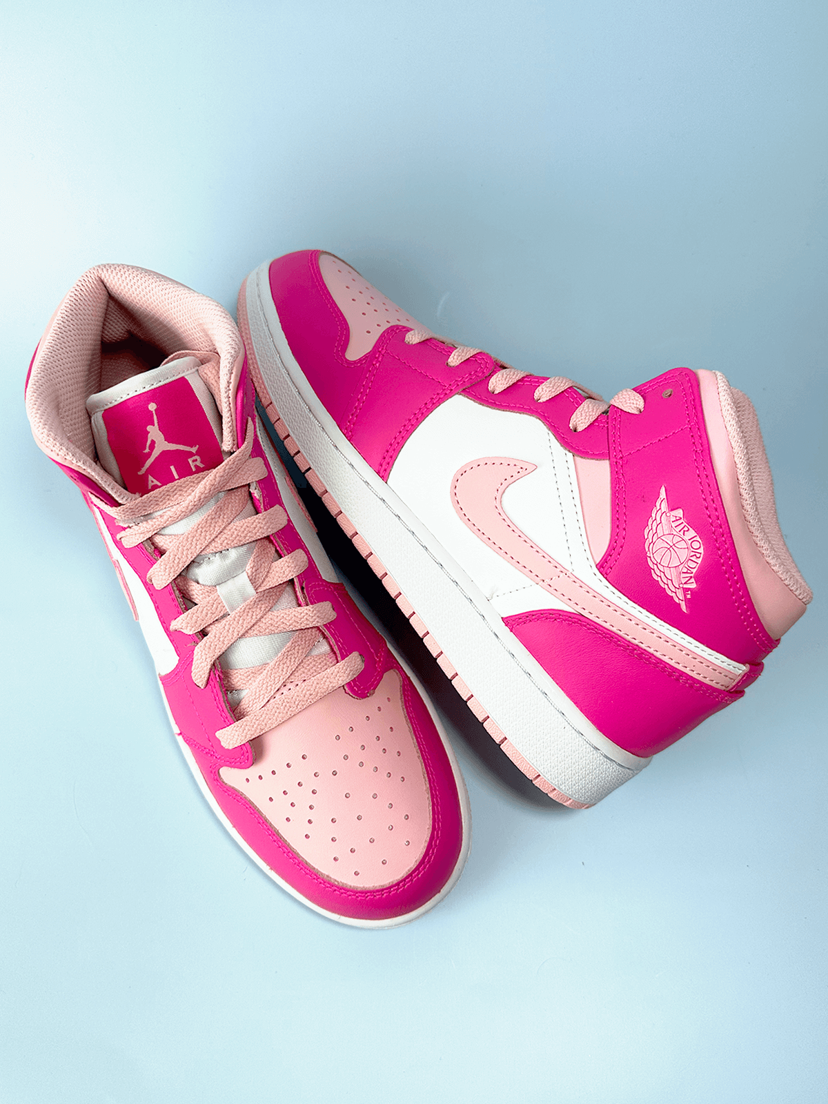 Jordan 1 Mid Fierce Pink – Lilac Blonde