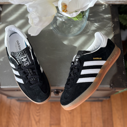 adidas Gazelle Indoor Black White Gum