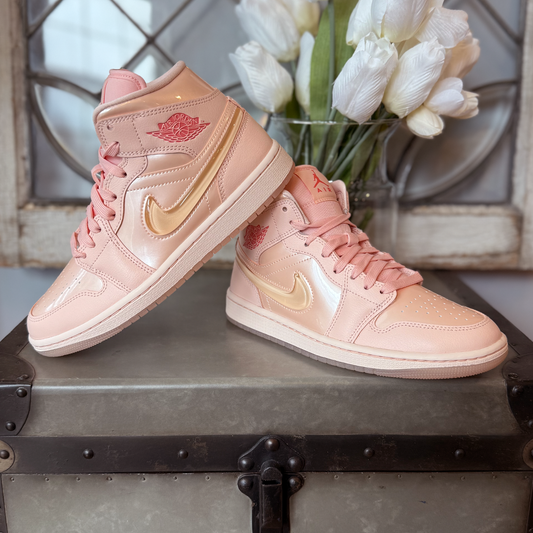 Jordan 1 Mid Patent Valentine's Day Women's