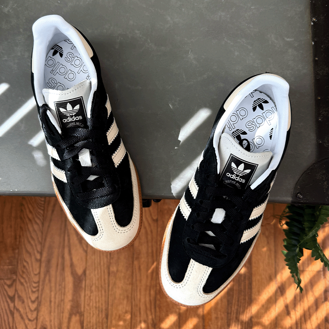 adidas Samba OG Black Wonder White Women's Lilac Blonde adidas Samba OG Black Wonder White Women's Lilac Blonde