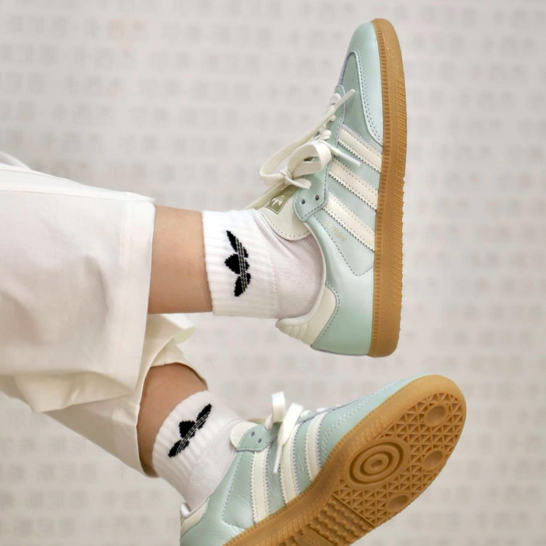 adidas Samba OG Linen Green Metallic Women's