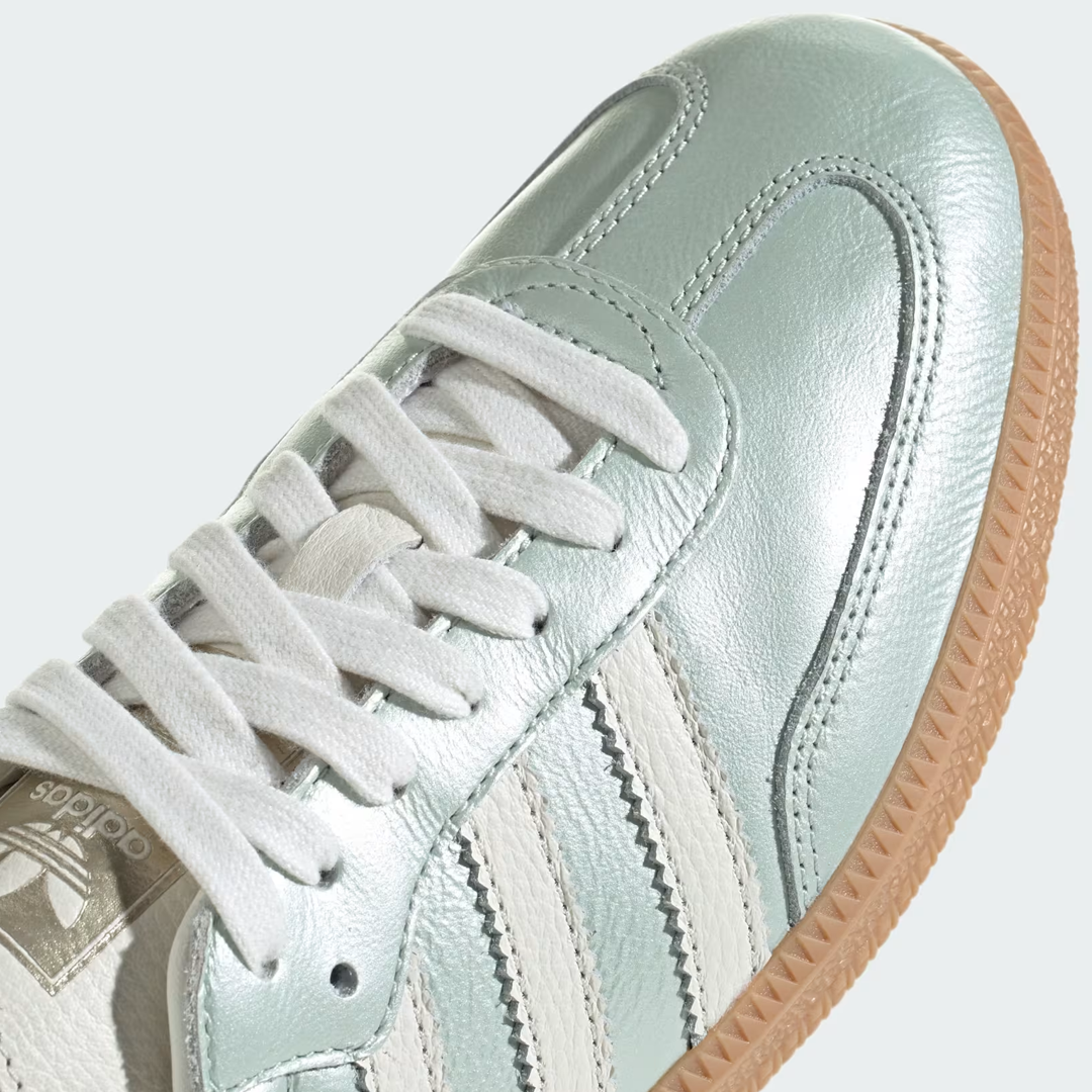 adidas Samba OG Linen Green Metallic Women's